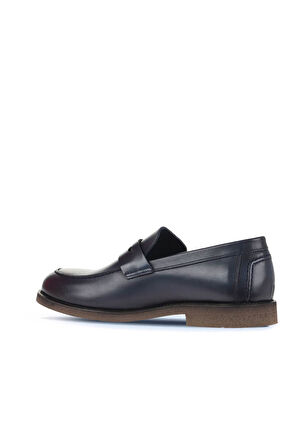Bueno Shoes Lacivert Deri Erkek Loafer 07ma22132282