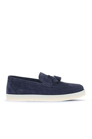 Bueno Shoes Lacivert Süet Erkek Loafer 07ma22372026