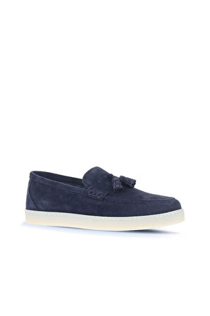 Bueno Shoes Lacivert Süet Erkek Loafer 07ma22372026