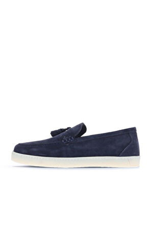Bueno Shoes Lacivert Süet Erkek Loafer 07ma22372026