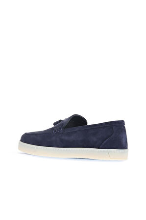 Bueno Shoes Lacivert Süet Erkek Loafer 07ma22372026