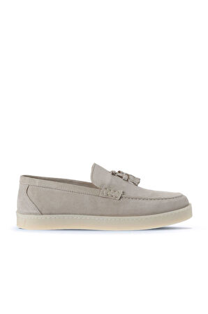 Bueno Shoes Bej Süet Erkek Loafer 07ma22372026