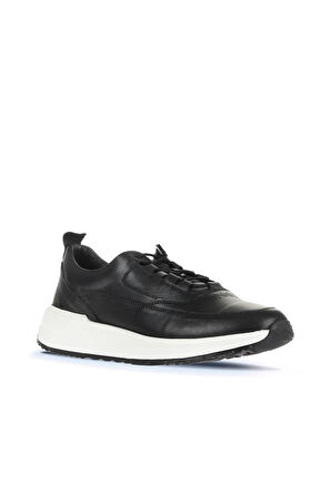 Bueno Shoes Siyah Deri Erkek Spor Ayakkabı 16ma6017