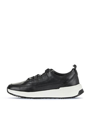 Bueno Shoes Siyah Deri Erkek Spor Ayakkabı 16ma6017