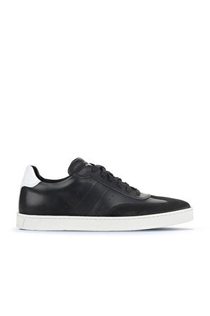 Bueno Shoes Siyah Beyaz Deri Erkek Spor Ayakkabı 11ma24100
