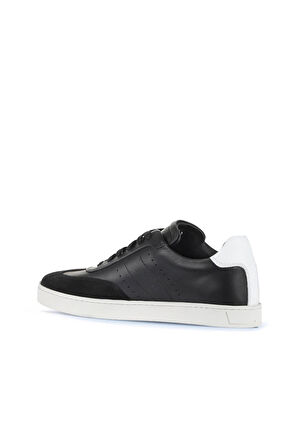 Bueno Shoes Siyah Beyaz Deri Erkek Spor Ayakkabı 11ma24100