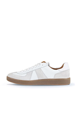 Bueno Shoes Beyaz Süet Deri Erkek Spor Ayakkabı 11ma24161