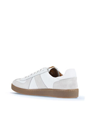 Bueno Shoes Beyaz Süet Deri Erkek Spor Ayakkabı 11ma24161