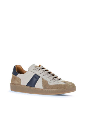 Bueno Shoes Bej Laci Süet/deri Erkek Spor Ayakkabı 11ma24161