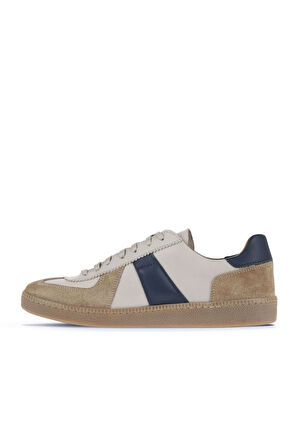 Bueno Shoes Bej Laci Süet/deri Erkek Spor Ayakkabı 11ma24161