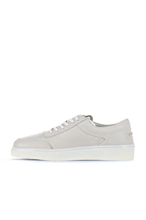 Bueno Shoes Ekru Deri Erkek Spor Ayakkabı 16ma8107
