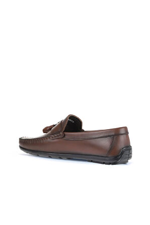 Bueno Shoes Kahverengi Deri Erkek Loafer 21ma202