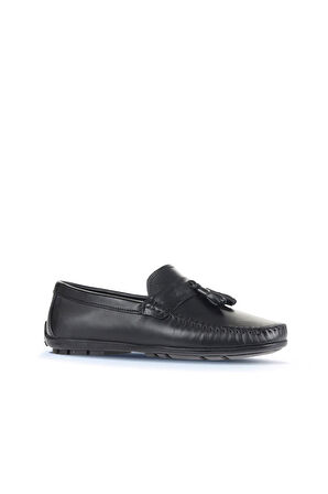 Bueno Shoes Siyah Deri Erkek Loafer 21ma202
