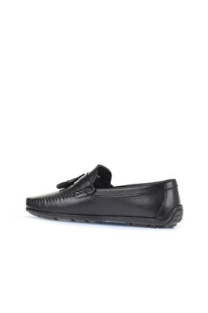 Bueno Shoes Siyah Deri Erkek Loafer 21ma202