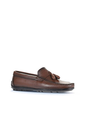 Bueno Shoes Kahverengi Deri Erkek Loafer 21ma202