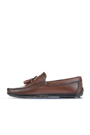 Bueno Shoes Kahverengi Deri Erkek Loafer 21ma202
