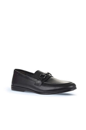 Bueno Shoes Siyah Deri Erkek Loafer 21ma413