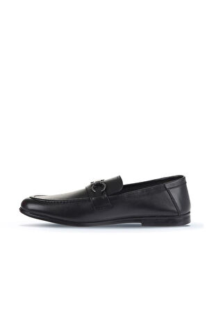 Bueno Shoes Siyah Deri Erkek Loafer 21ma413