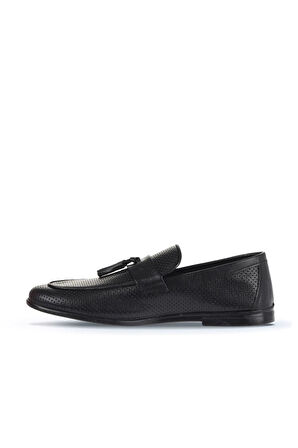 Bueno Shoes Siyah Deri Erkek Loafer 21ma412