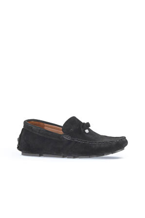 Bueno Shoes Siyah Süet Erkek Loafer 21ma01