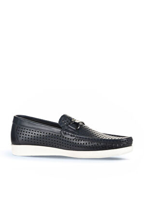 Bueno Shoes Lacivert Deri Erkek Loafer 21ma84