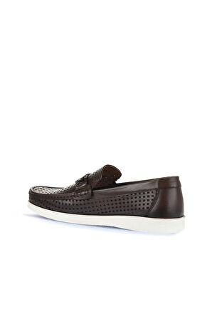Bueno Shoes Kahverengi Deri Erkek Loafer 21ma84