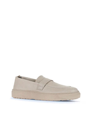 Bueno Shoes Gri Flotter Deri Kadın Loafer 01wd2600