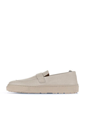 Bueno Shoes Gri Flotter Deri Kadın Loafer 01wd2600