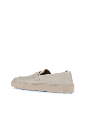 Bueno Shoes Gri Flotter Deri Kadın Loafer 01wd2600