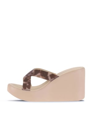 Bej Ip Ipanema High Fashion Slide Kadın