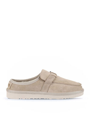 Bueno Shoes Bej Süet Kadın Düz Terlik 05wt104