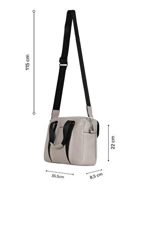 Bueno Shoes Gri Deri Kadın El Çantası 01wba7957