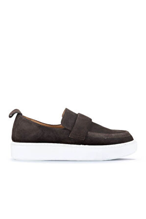 Bueno Shoes Vizon Koyu Süet Erkek Loafer 01ma9000