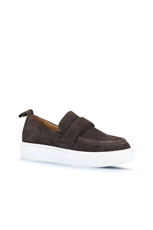 Bueno Shoes Vizon Koyu Süet Erkek Loafer 01ma9000