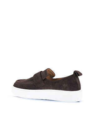 Bueno Shoes Vizon Koyu Süet Erkek Loafer 01ma9000