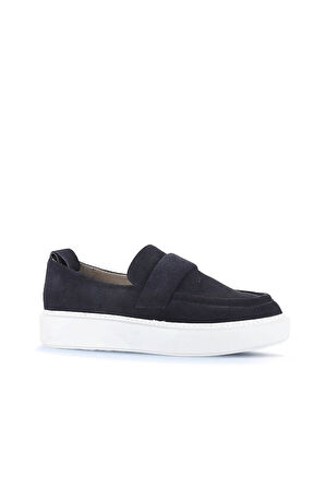 Bueno Shoes Lacivert Süet Erkek Loafer 01ma9000