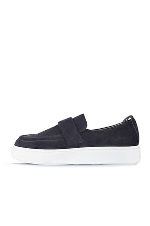 Bueno Shoes Lacivert Süet Erkek Loafer 01ma9000