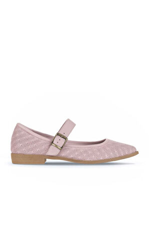 Bueno Shoes Pembe Deri Kadın Babet 01wa9201