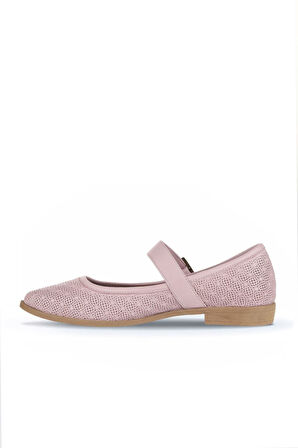 Bueno Shoes Pembe Deri Kadın Babet 01wa9201