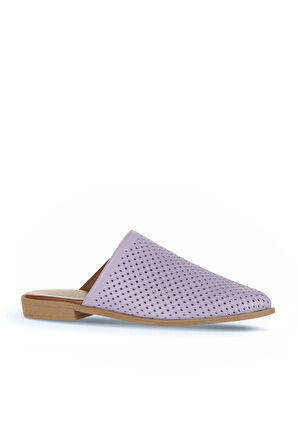 Bueno Shoes Lila Deri Kadın Düz Terlik 01wa9200