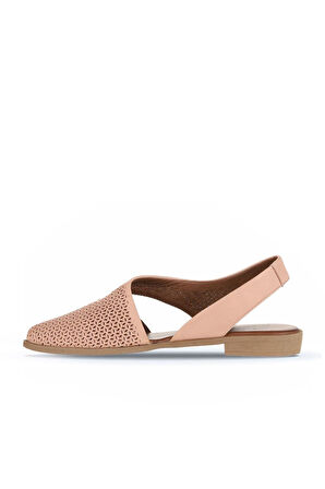 Bueno Shoes Pudra Deri Kadın Düz Sandalet 01wa9202