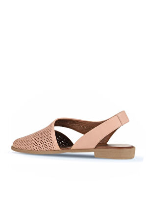 Bueno Shoes Pudra Deri Kadın Düz Sandalet 01wa9202