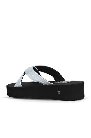 Bueno Shoes Beyaz Sedef-sipahi Kadın Dolgu Topuklu Terlik 26wt230164