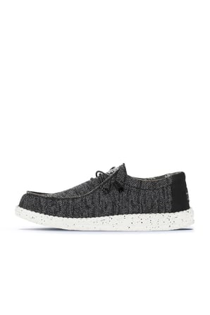 BLACK WHITE HD Hey Dude Wally Sox Erkek Ayakkabı