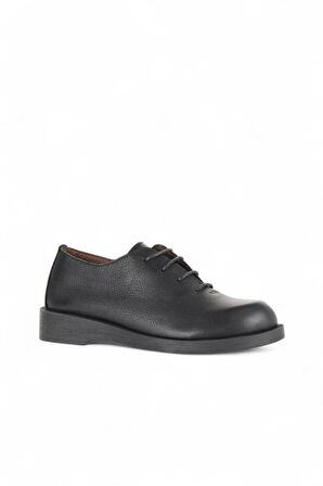 Bueno Shoes Siyah Deri Kadın Klasik Ayakkabı 01wd2203