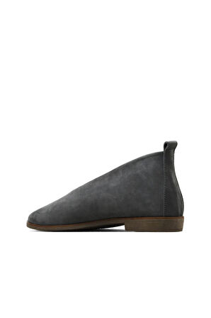 Bueno Shoes Gri Nubuk Kadın Düz Bot 01wd3504