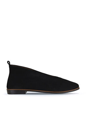 Bueno Shoes Siyah Nubuk Kadın Düz Bot 01wd3504