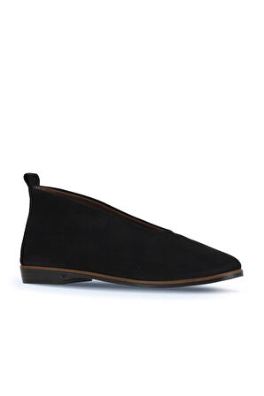 Bueno Shoes Siyah Nubuk Kadın Düz Bot 01wd3504