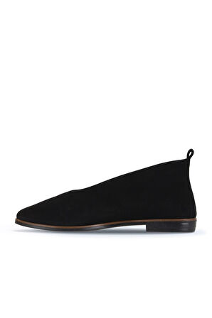 Bueno Shoes Siyah Nubuk Kadın Düz Bot 01wd3504