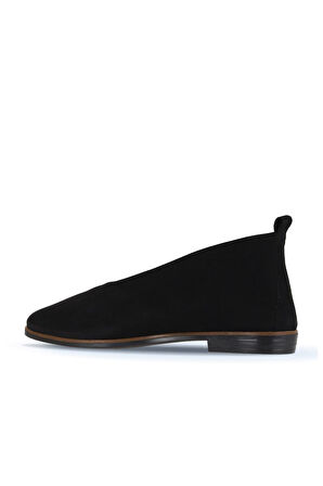 Bueno Shoes Siyah Nubuk Kadın Düz Bot 01wd3504